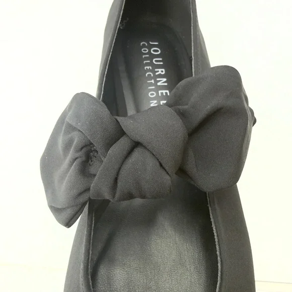 Journee Collection Women's Seralinn Bow Mary Jane Flats Black Size 9 NWT/BOX - Picture 6 of 7
